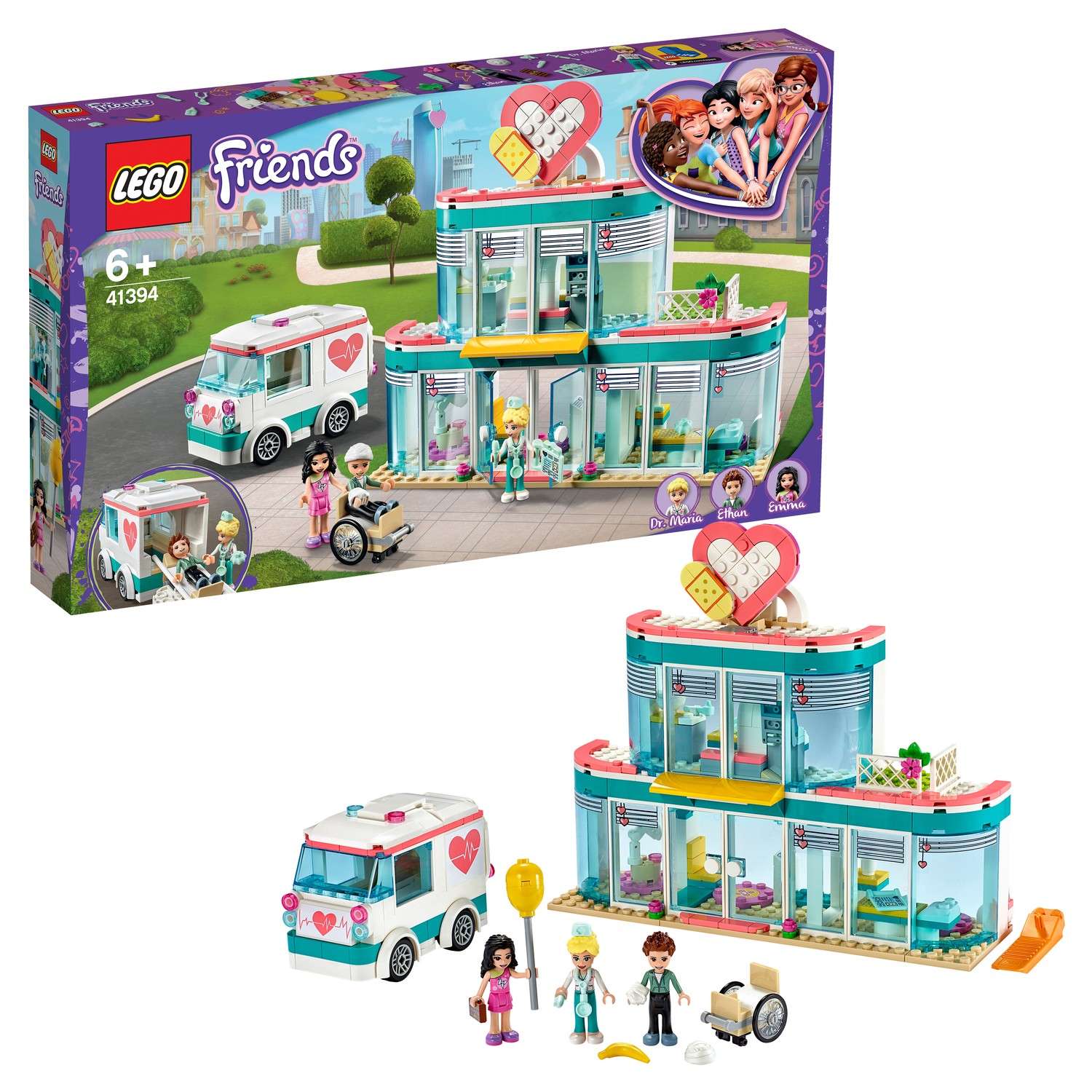 Конструктор LEGO Friends Больница Хартлейк Сити блочный - фото 1