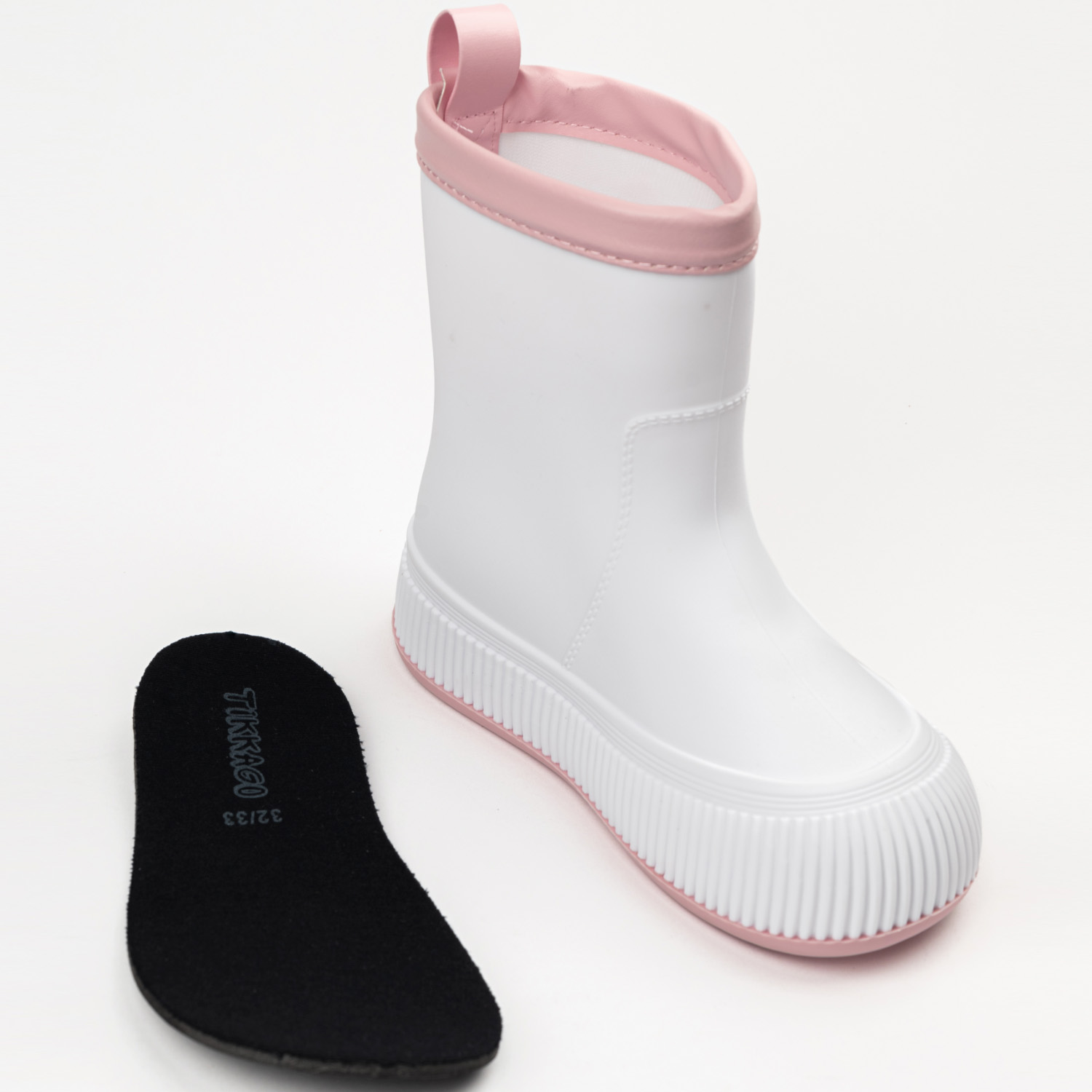Резиновые сапоги TikkaGo 7B01_2025-01_white-pink - фото 7