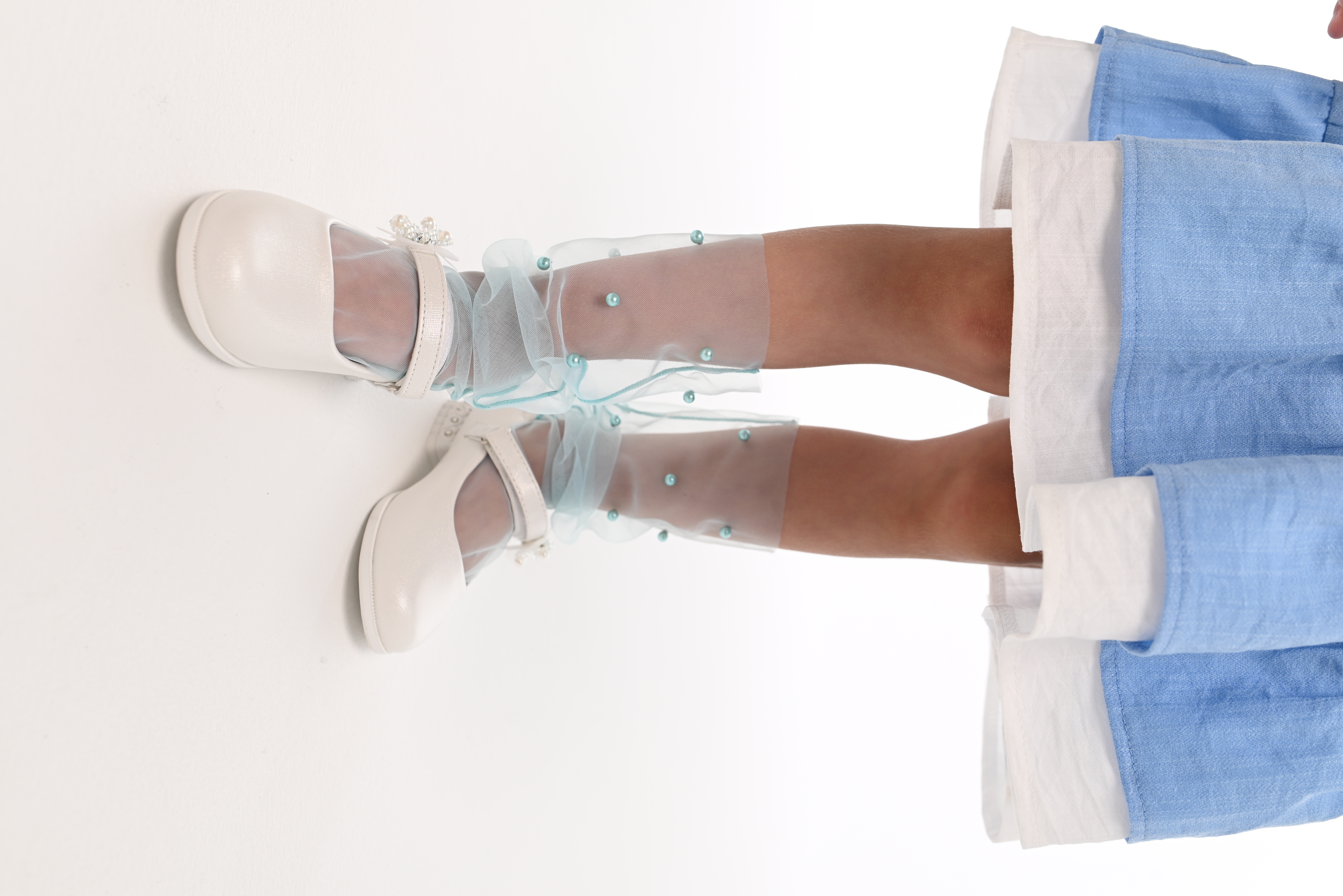 Носки VasileKiss Бирюзовые Б детские - фото 4