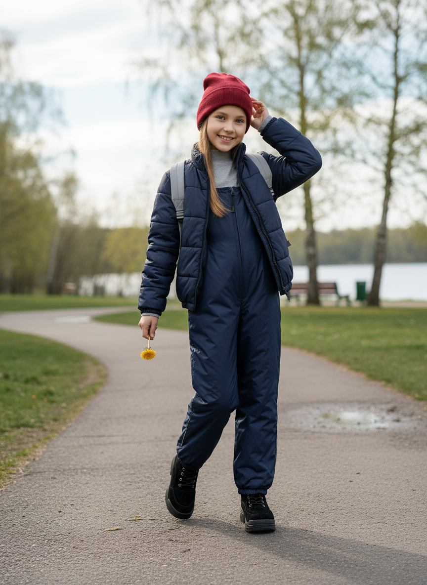 Полукомбинезон Arctic kids 60-012 синий - фото 2