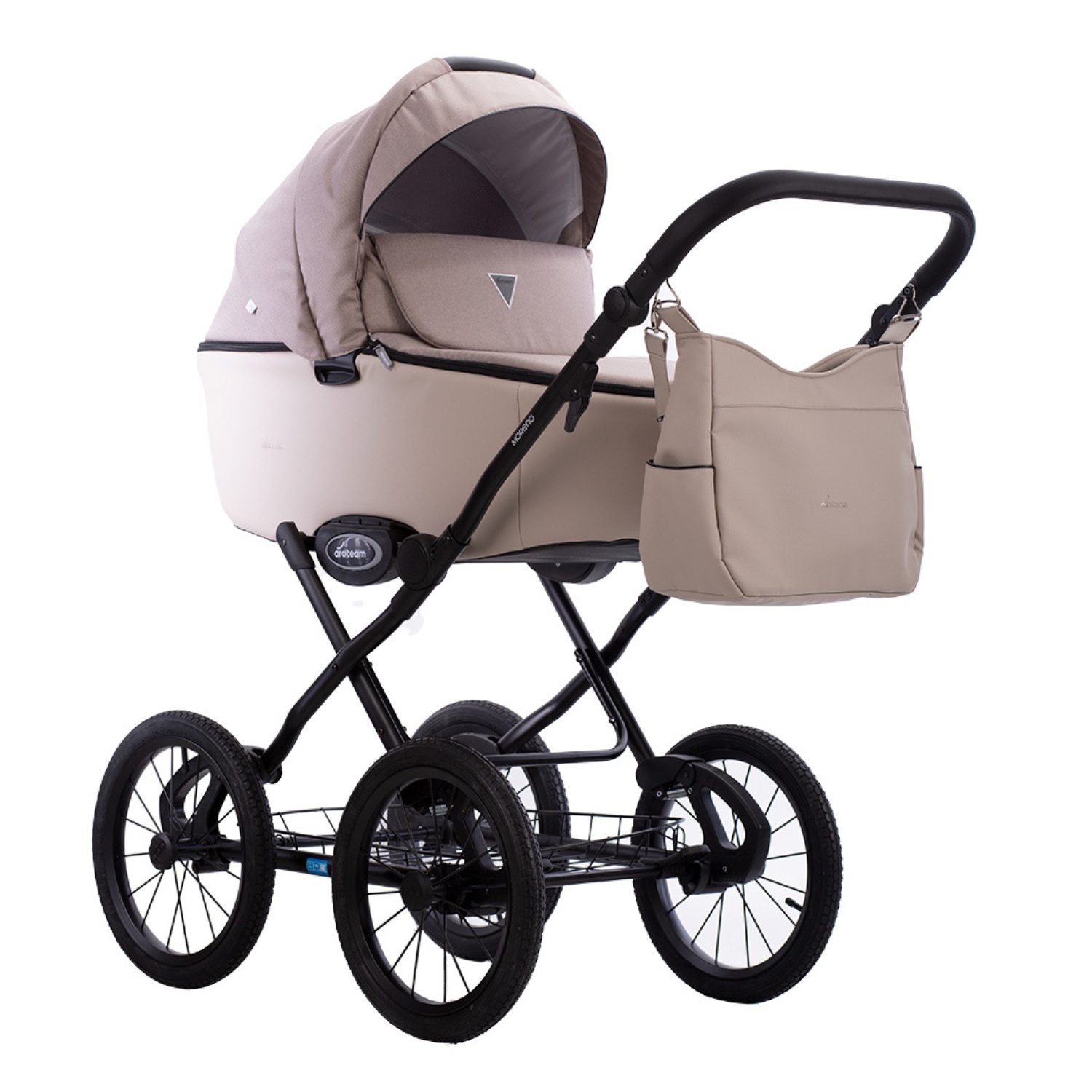 Коляска 2в1 Aroteam Moreno SL 02 бежевый - фото 1