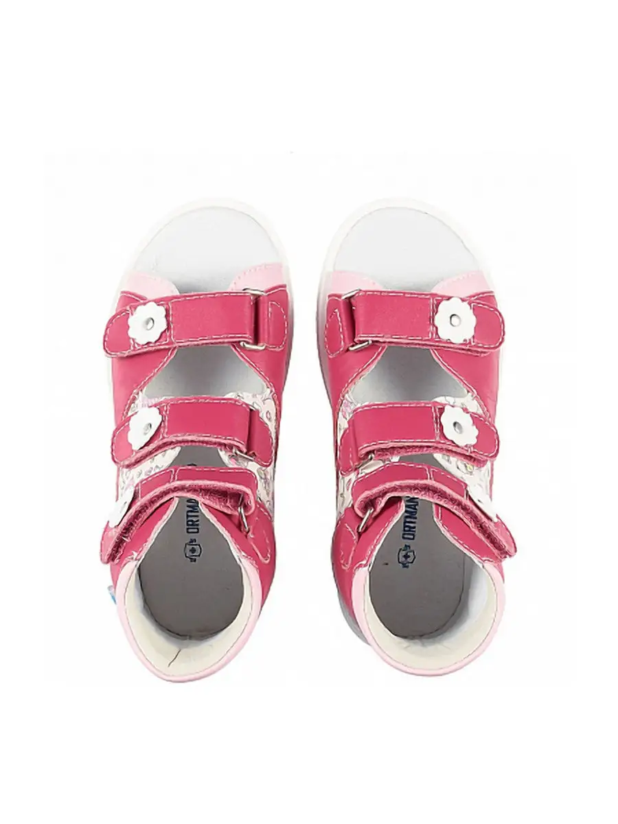 Сандалии ORTMANN kids 7.29.2_EGER_малиновый, принт - фото 2