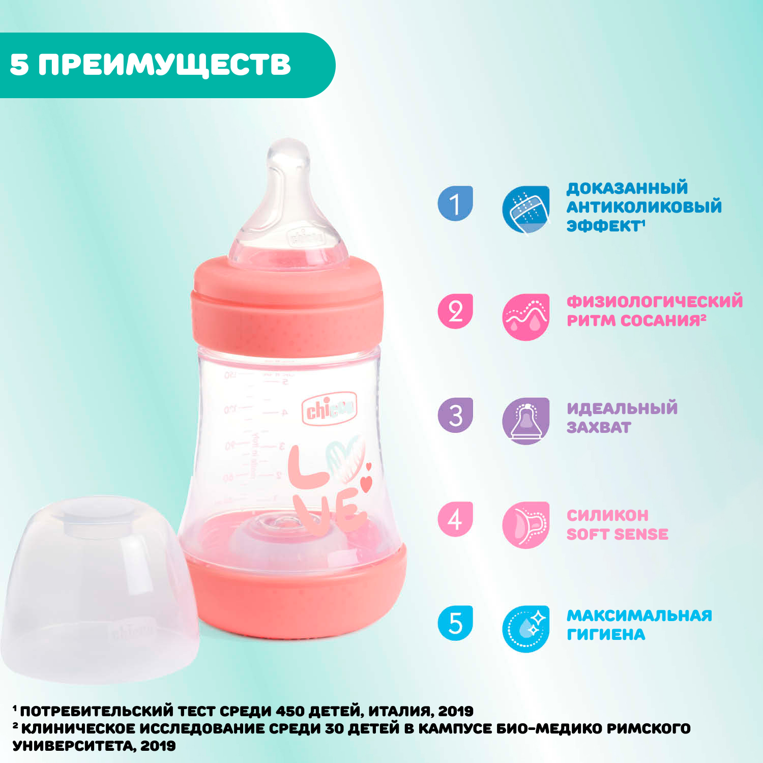 Бутылочка Chicco 150 мл - фото 5