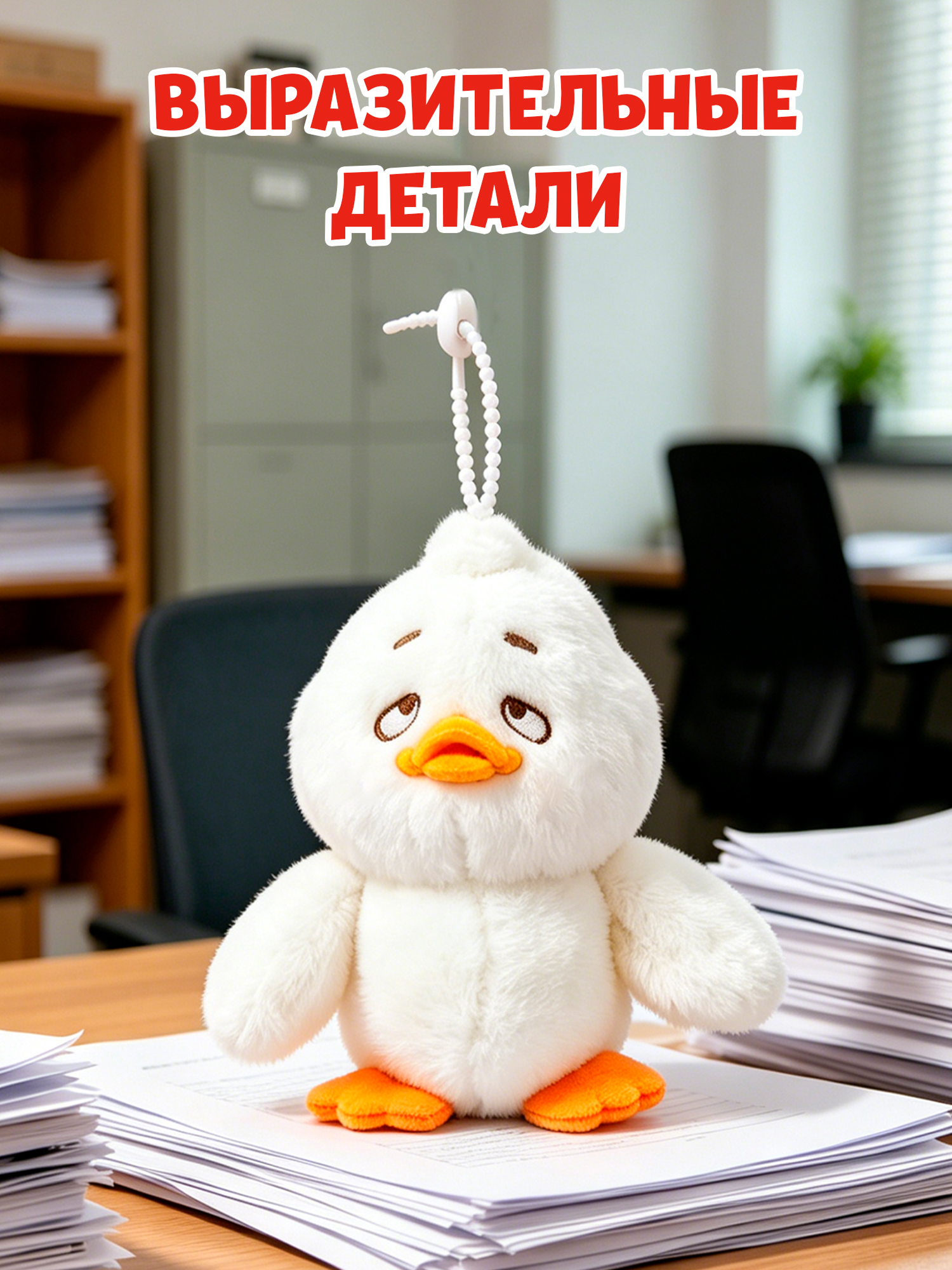 Брелок Upset Duck на цепочке - фото 2