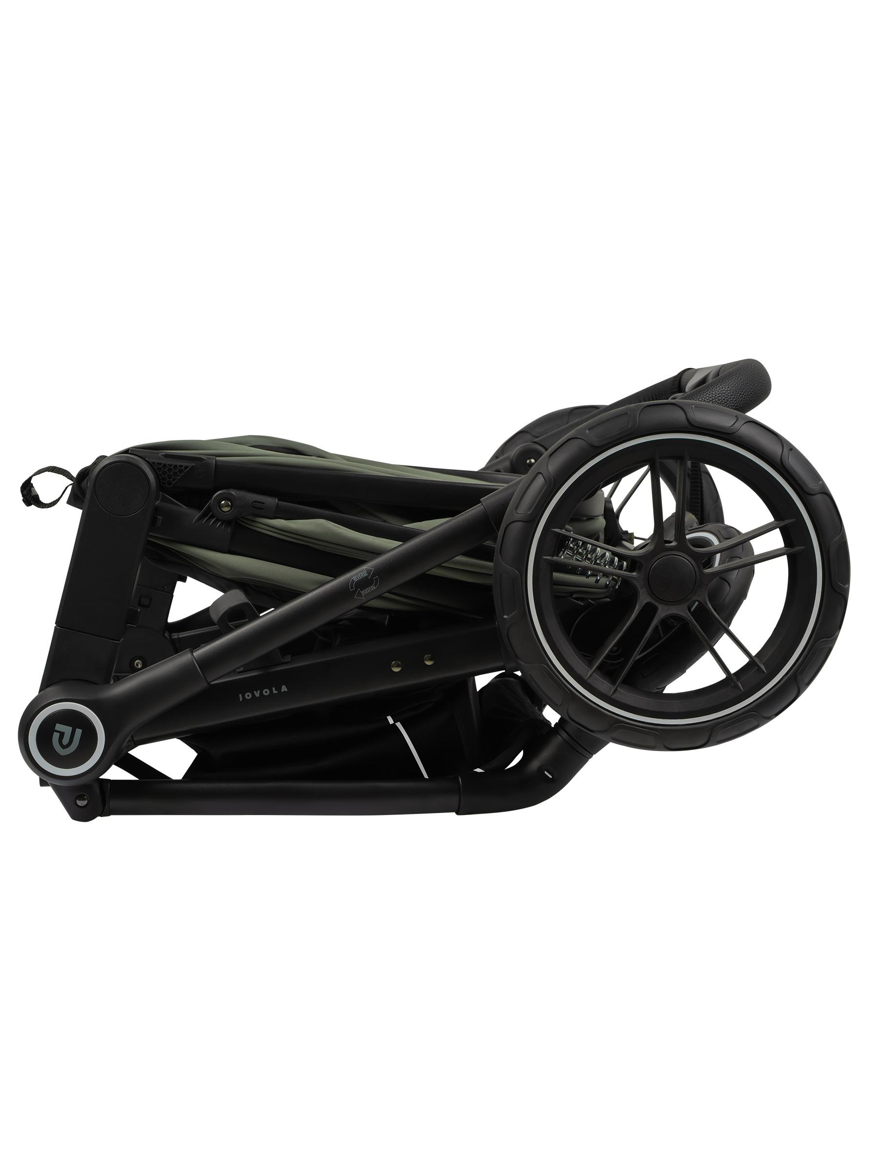 Коляска трансформер JOVOLA Truck, перекидная ручка зеленый - фото 26