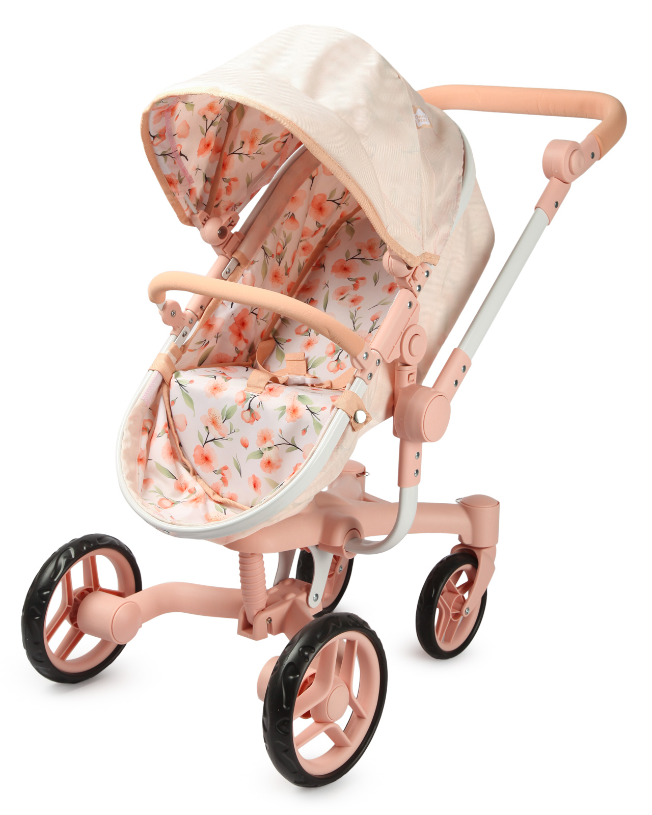 Коляска 2 в 1 для кукол Demi Star 9694 Floral Ride - фото 1