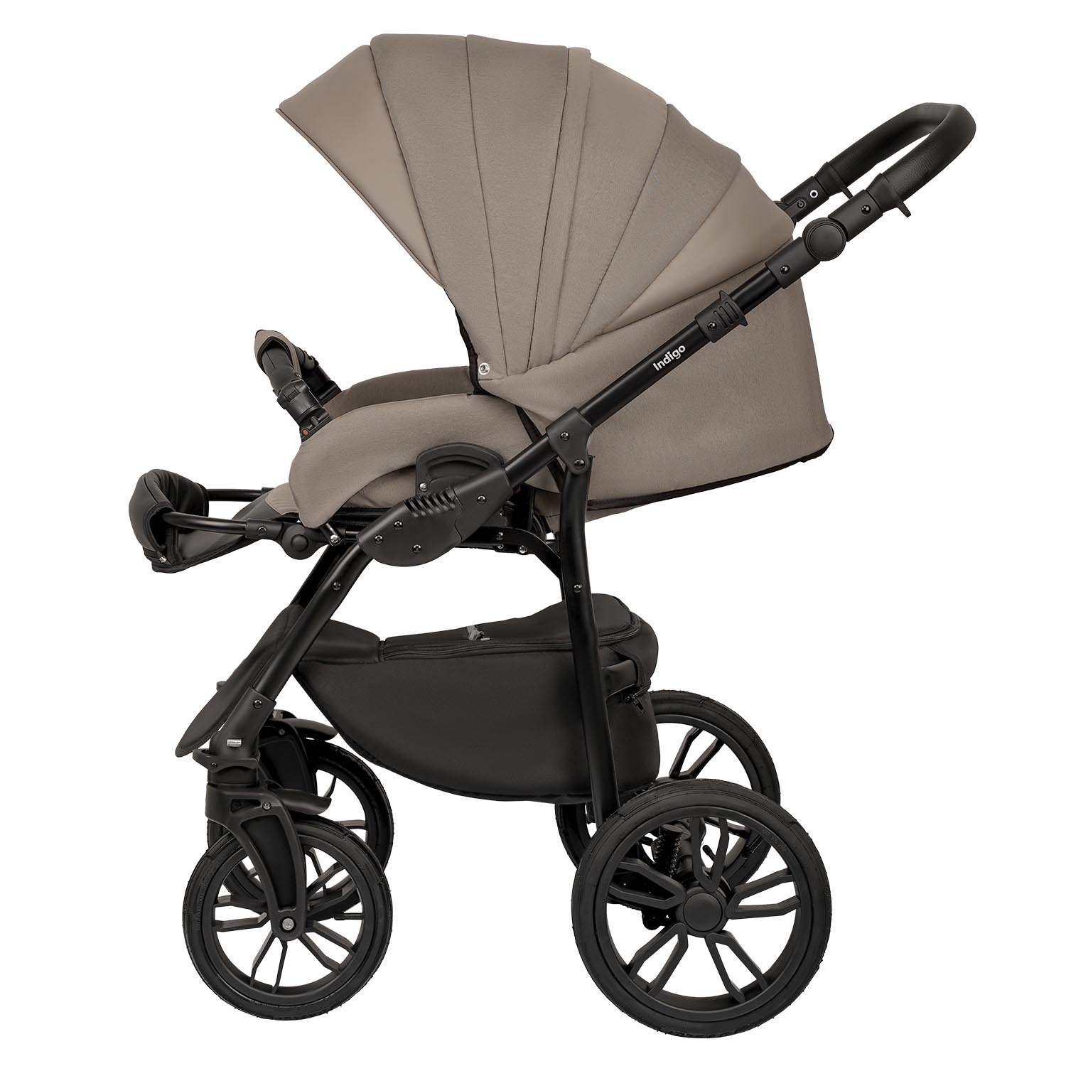 Коляска 2в1 Indigo Indigo (05) коричневый - фото 16
