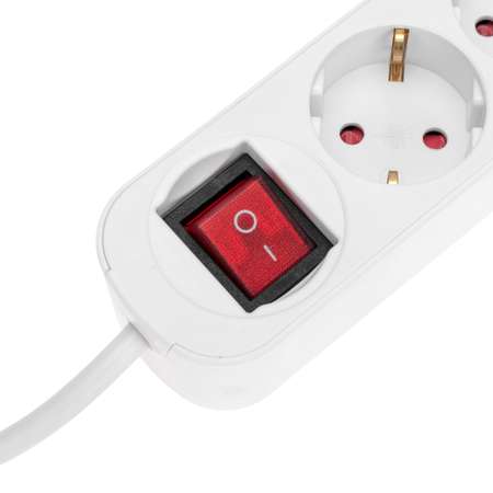 Удлинитель REXANT Standard 1.5 метра 3 гнезда сз с выключателем 2 USB белый