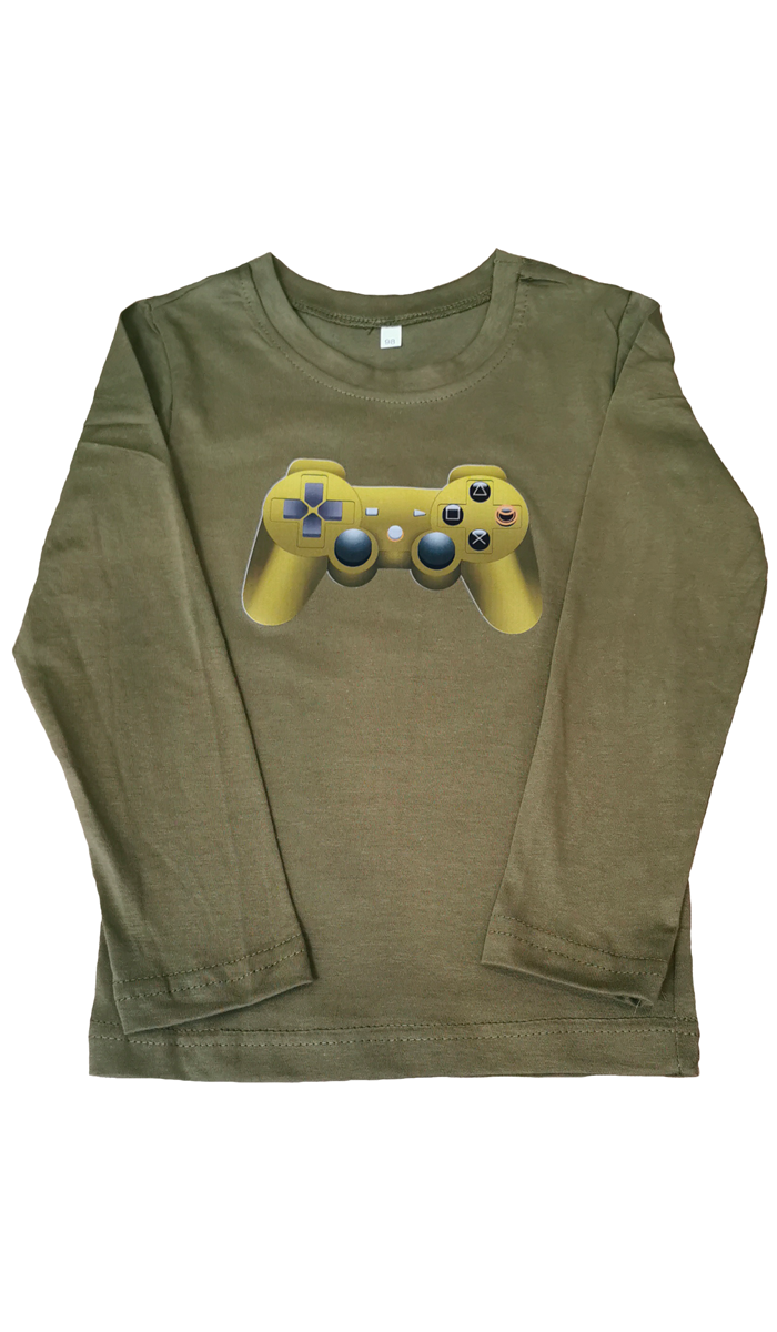 Лонгслив Katlen Лонг-прт-контроллер/Хаки - фото 1