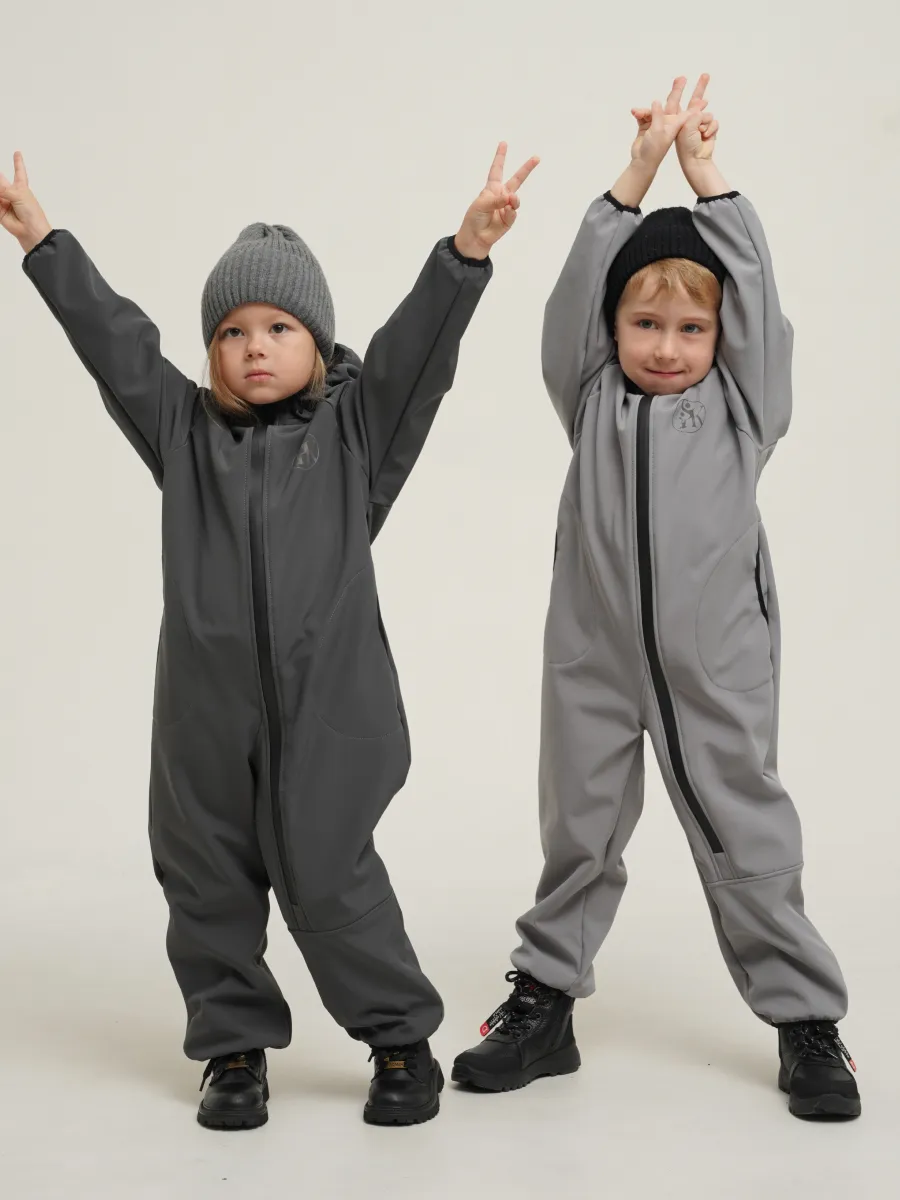 Комбинезон Супер Пупс Комб/сф/окант/темно-серый - фото 18