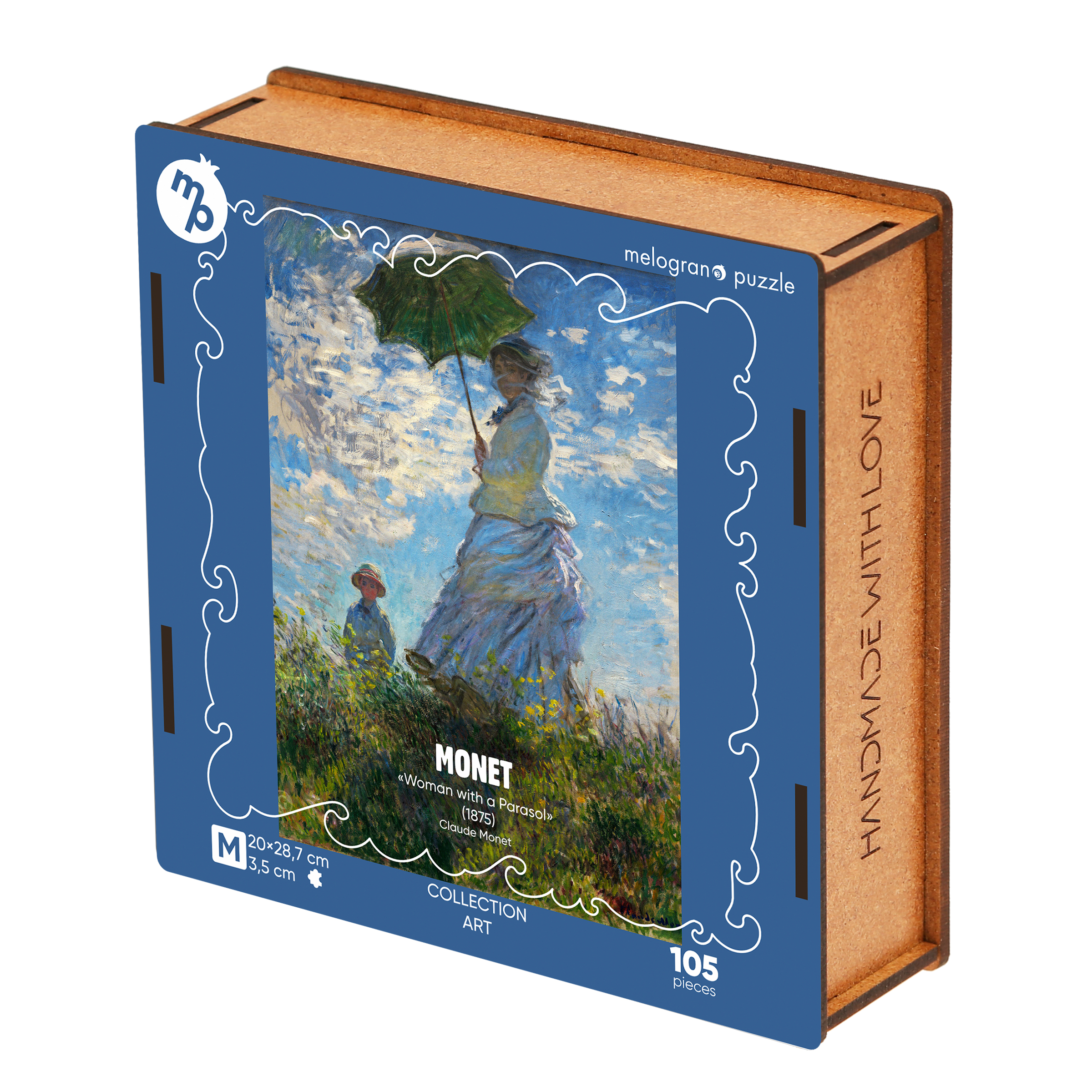 Пазл 1TOY Дама с зонтиком деревянный - фото 1