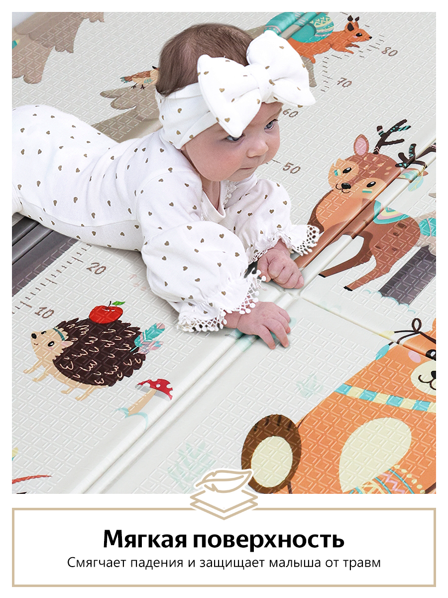 Детский складной коврик MIKMEL Лес/Радуги 150 x 180 см - фото 17