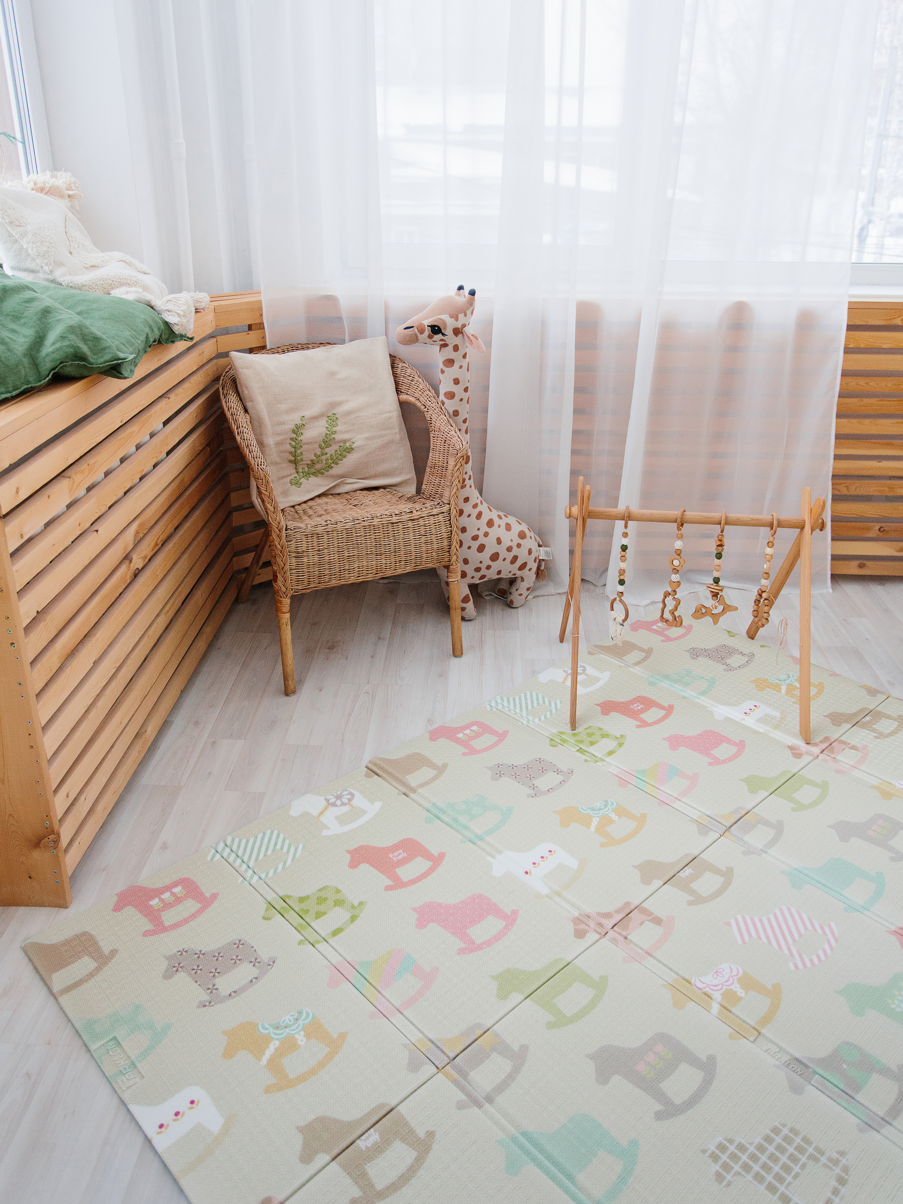 Детский складной коврик Parklon Деревянные лошадки 140 x 200 см - фото 18