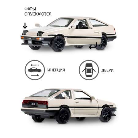 Автомобиль АВТОпанорама Toyota AE86 1:37