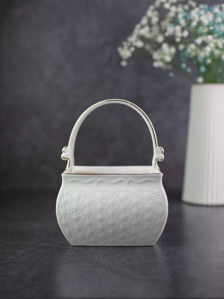 Конфетница Balsford Грация нежность фарфор белый с золотом - фото 1