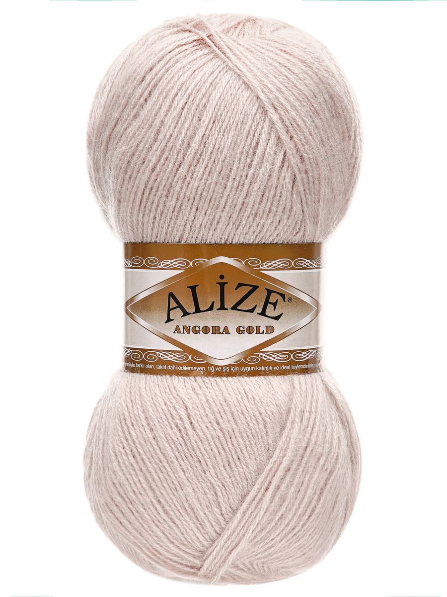Пряжа Alize для шарфов кардиганов Angora Gold 100 гр 550 м 5 мотков 506 молочно-бежевый - фото 4