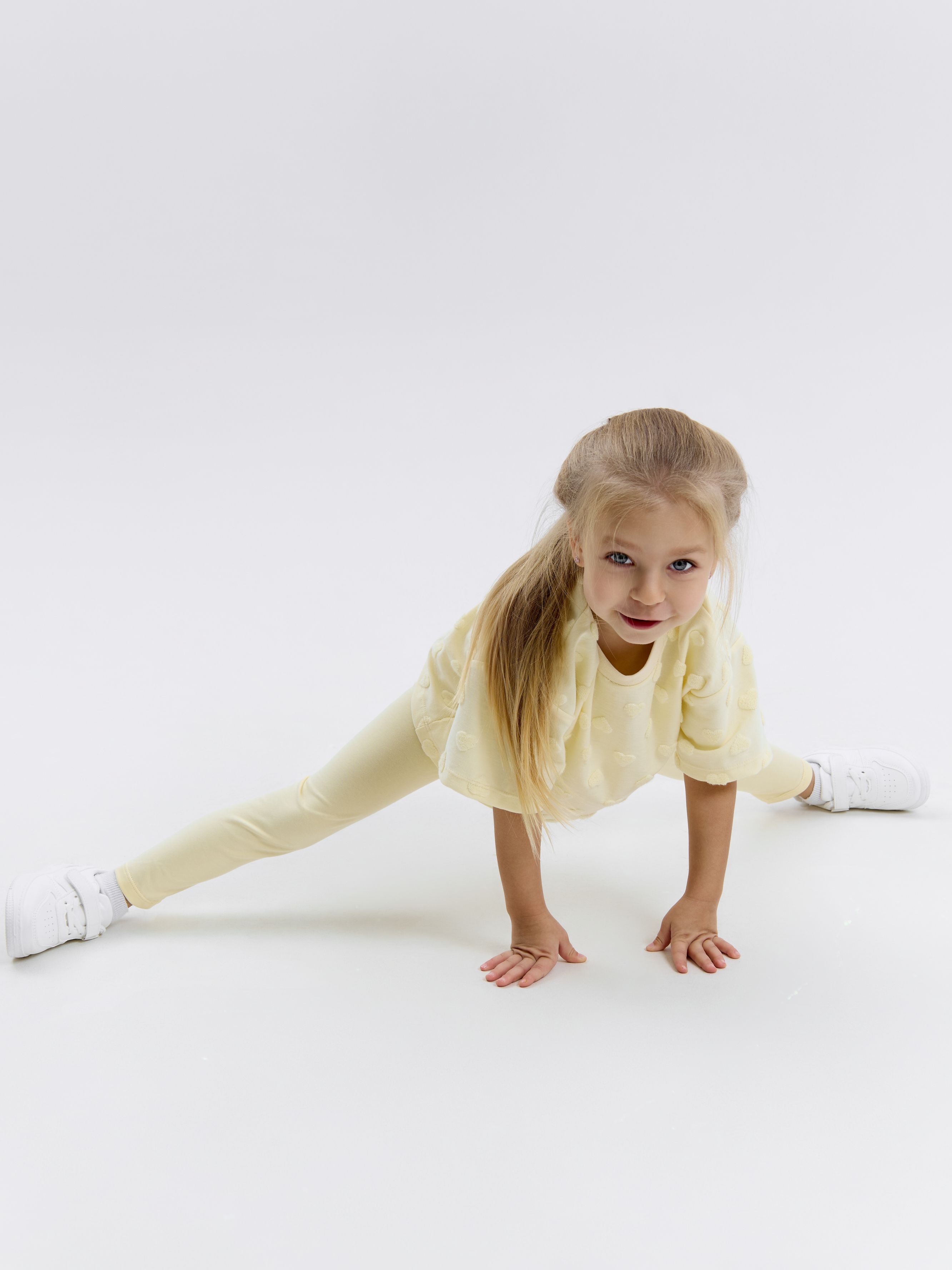 Футболка и леггинсы LEVA костюм_Томми_желтый - фото 4