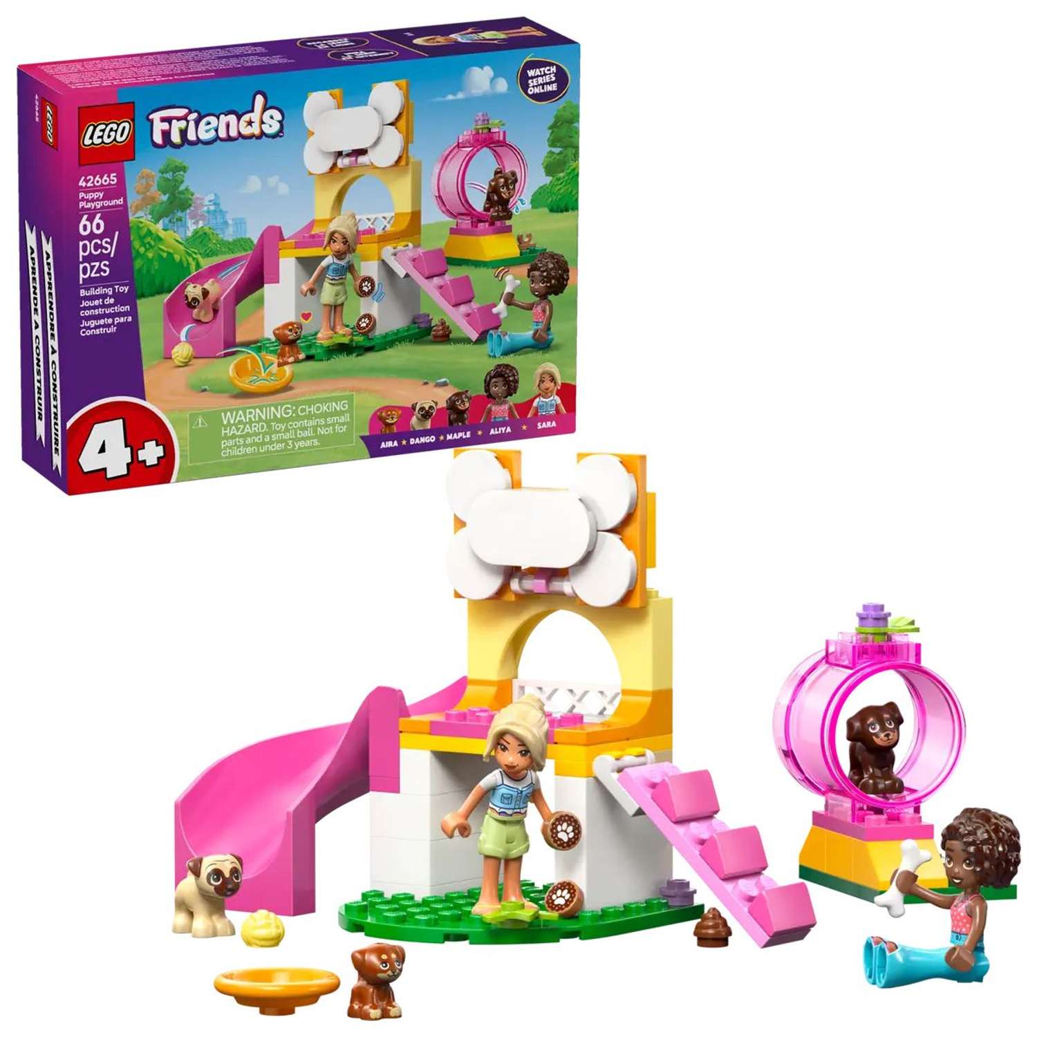 Конструктор LEGO Friends Игровая площадка для щенков 66 дет. - фото 1