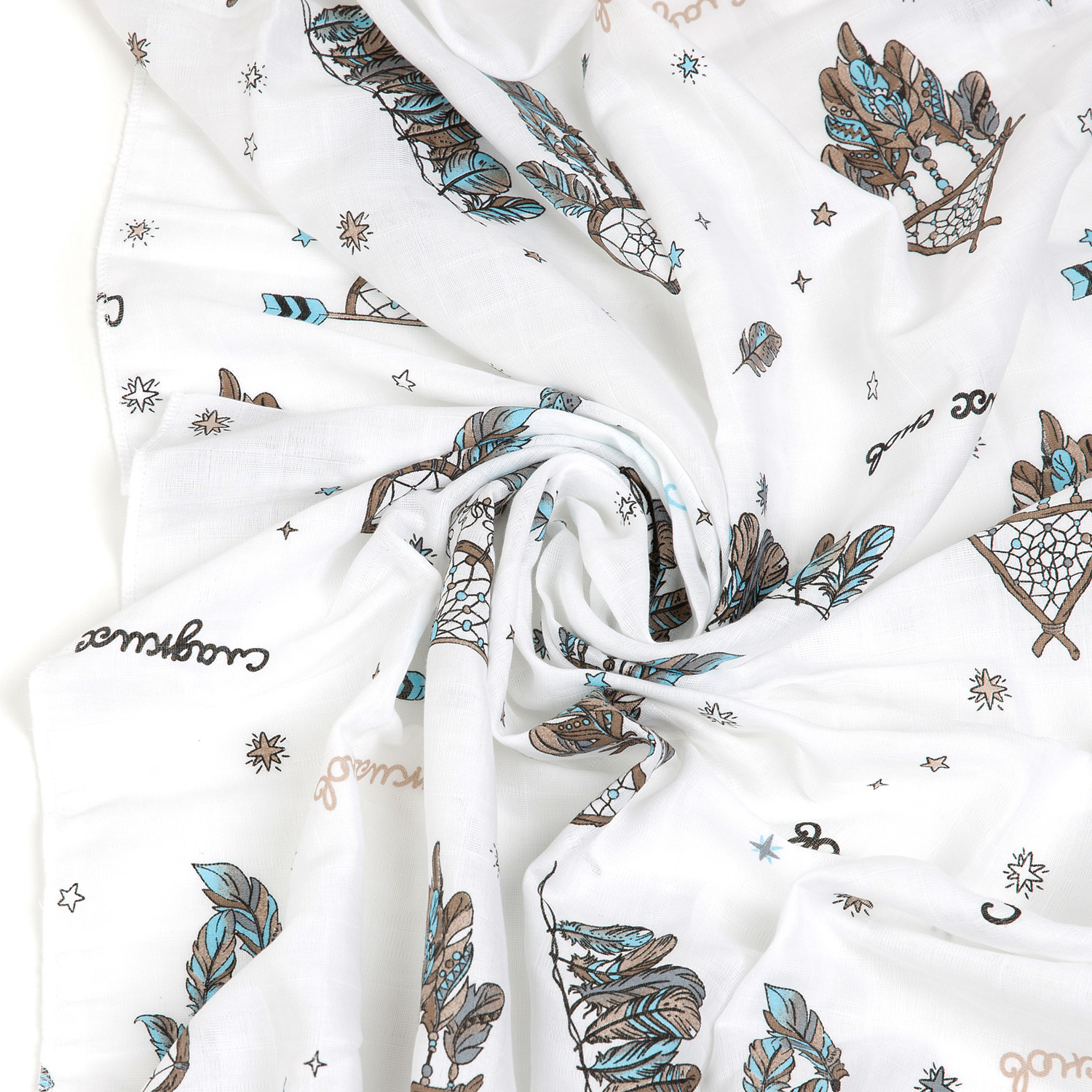 Пелёнка inlovery муслин 130x90 см 2 шт. - фото 17