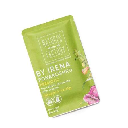 Шоколад Natures own factory Prebiotic by Irena Ponaroshku гречишный с кунжутом 20г