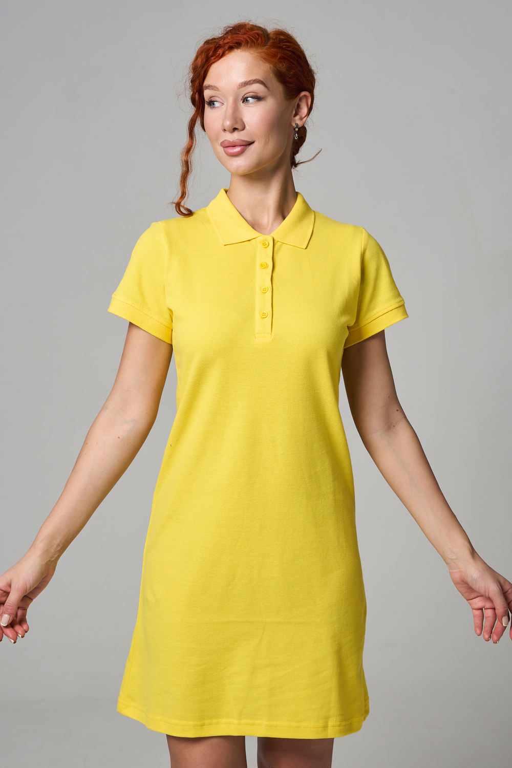 Платье Натали Суслова 14413/1 желтый - фото 7