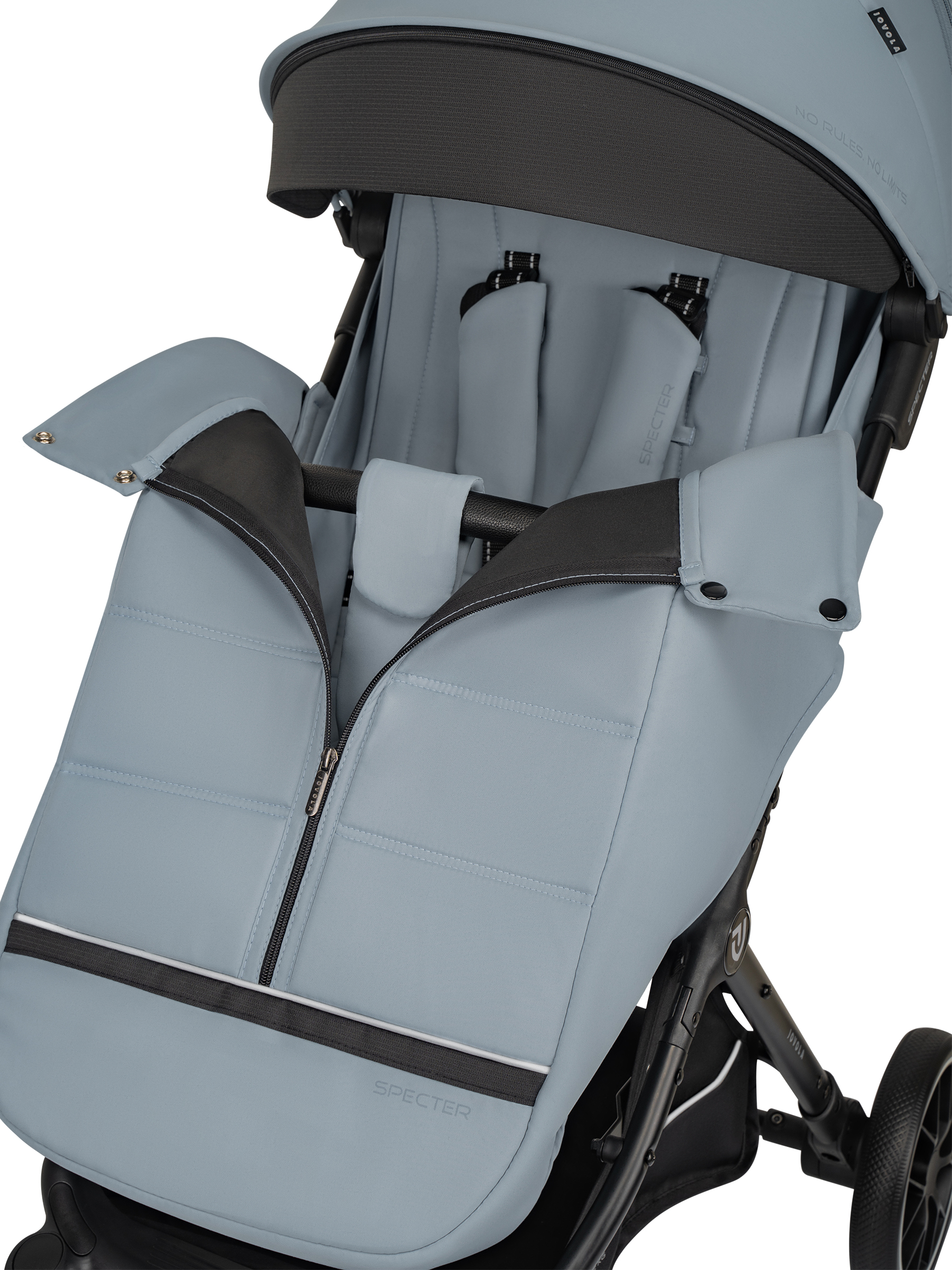 Коляска прогулочная JOVOLA Specter голубой - фото 29