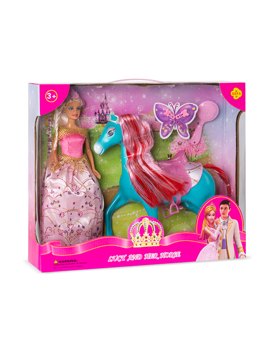 Кукла классическая Defa Lucy 8209//розово-голубой - фото 4