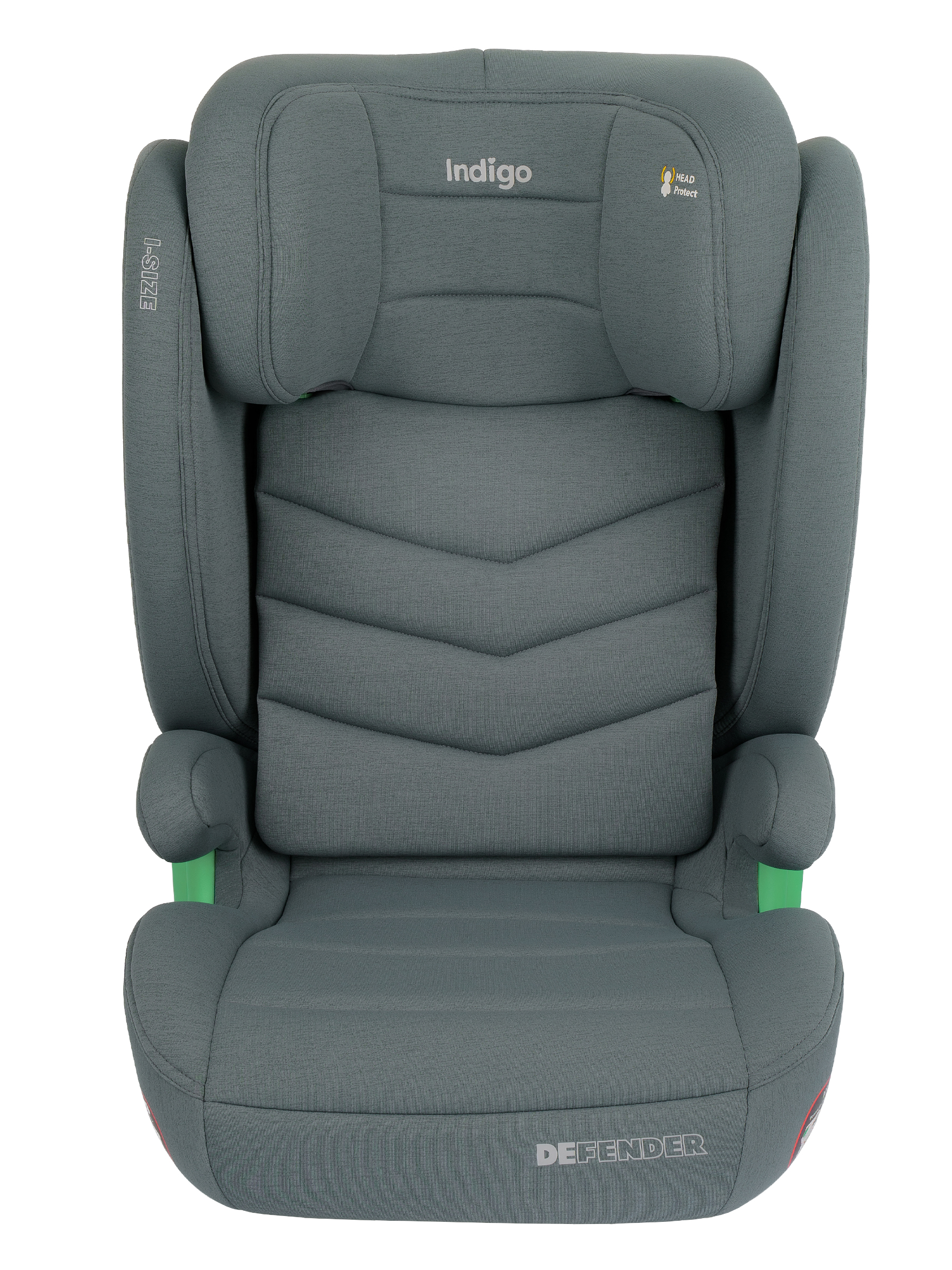 Автокресло Indigo DEFENDER, I-SIZE, зеленый Isofix 2/3 (15-36 кг) зеленый - фото 16