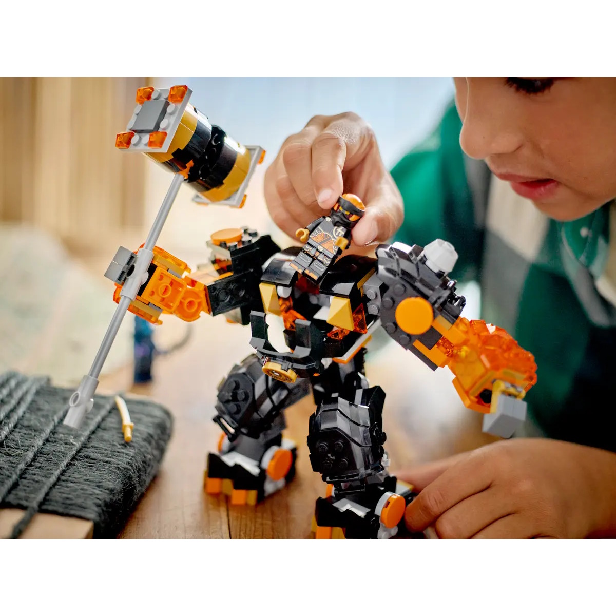 Конструктор LEGO NINJAGO Coles Elemental Earth Mech - фото 6