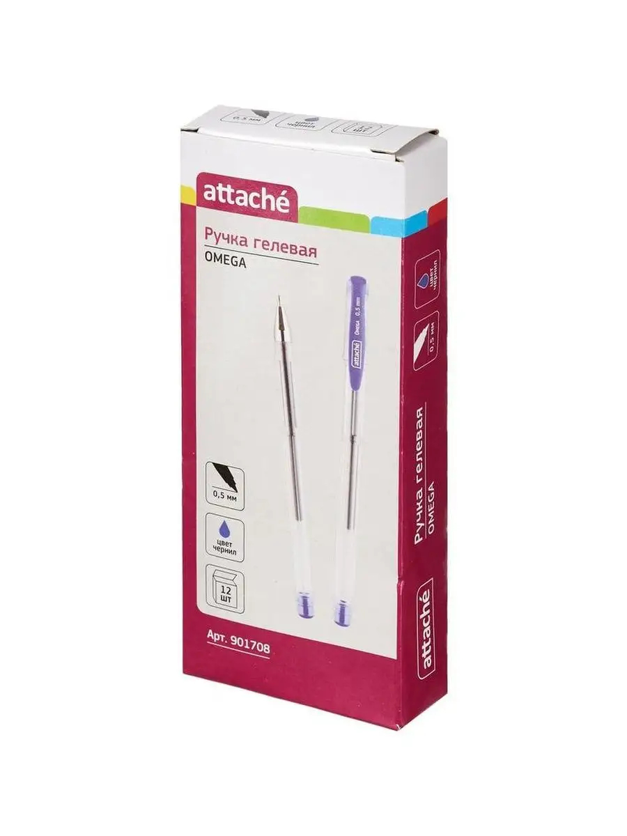 Ручка гелевая Attache 12 шт. - фото 5
