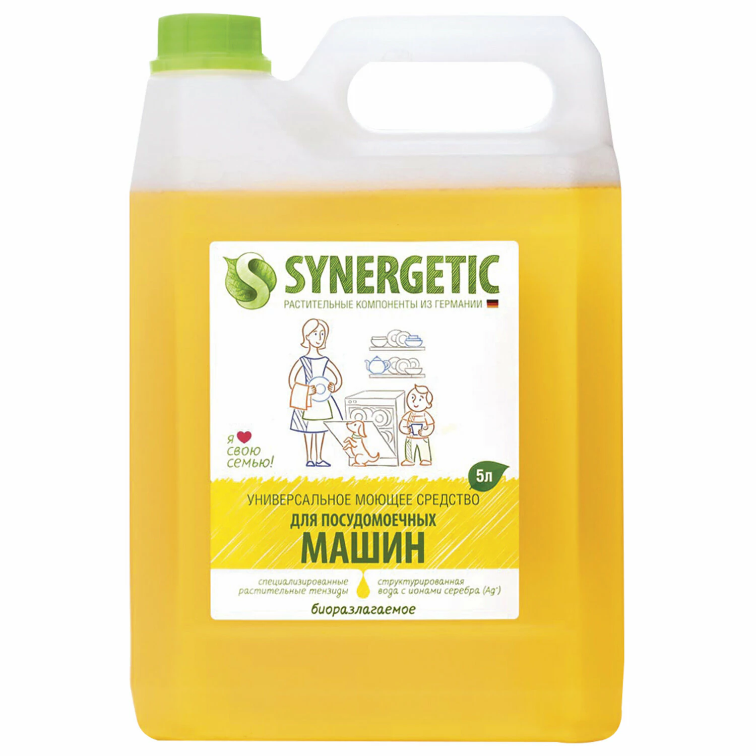 Средство для мытья посуды Synergetic 5000 мл - фото 1