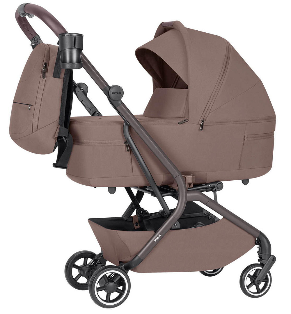 Коляска 2в1 Carrello Magia CRL-6555 коричневый - фото 2
