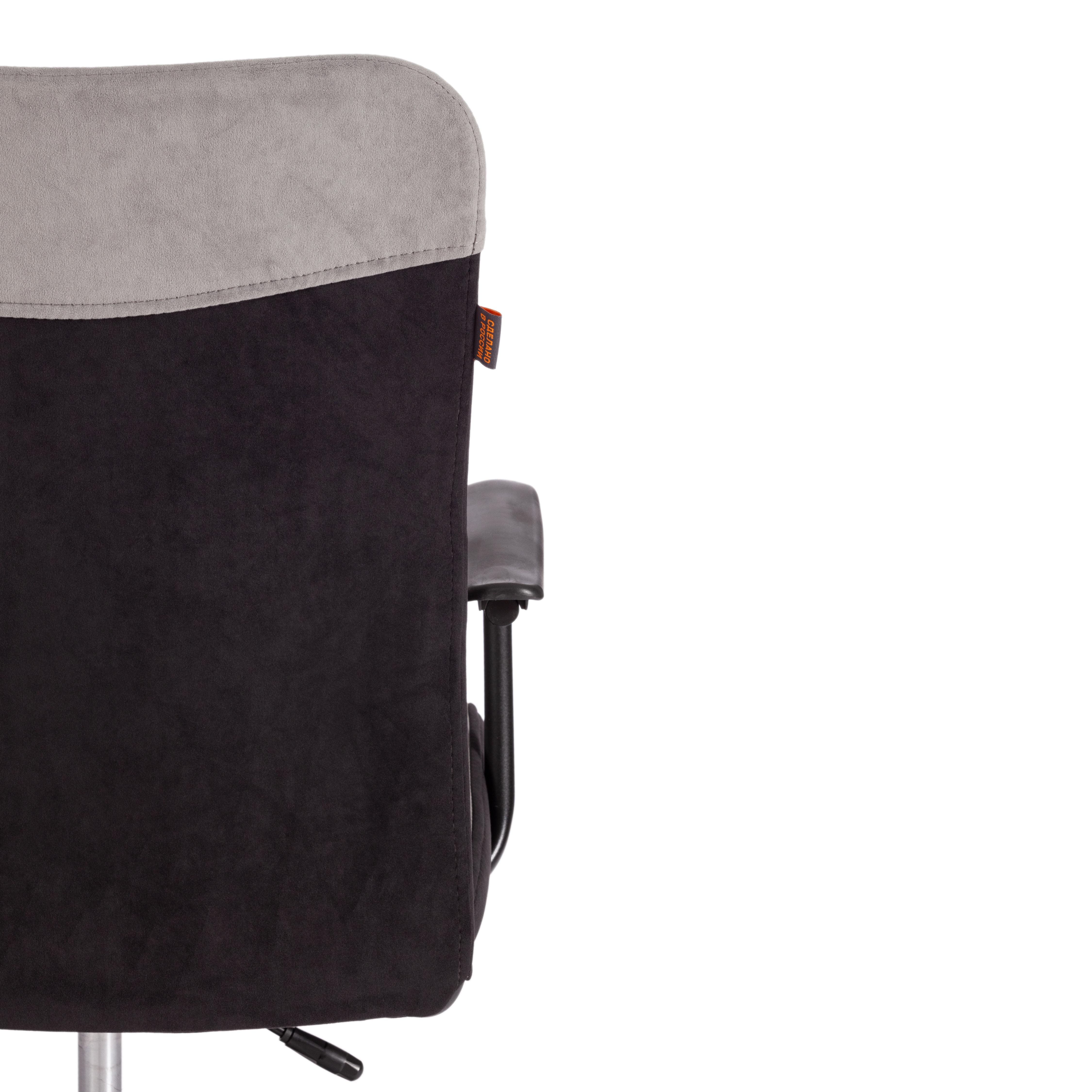 Компьютерное кресло TETCHAIR Флай флок серый черный - фото 10