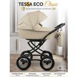 Коляска 2в1 JOVOLA Tessa Classic Eco 02 бежевый бежевый