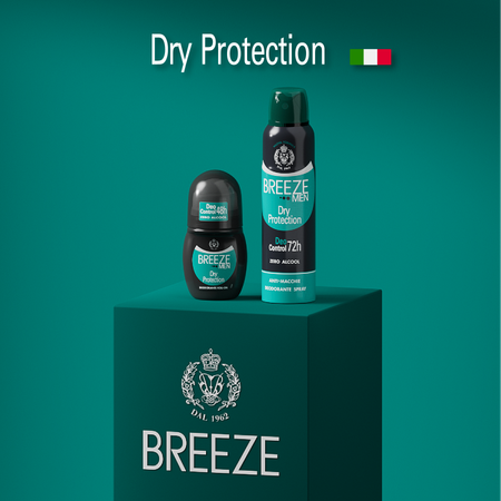 Дезодорант роликовый BREEZE для тела dry protection 50мл