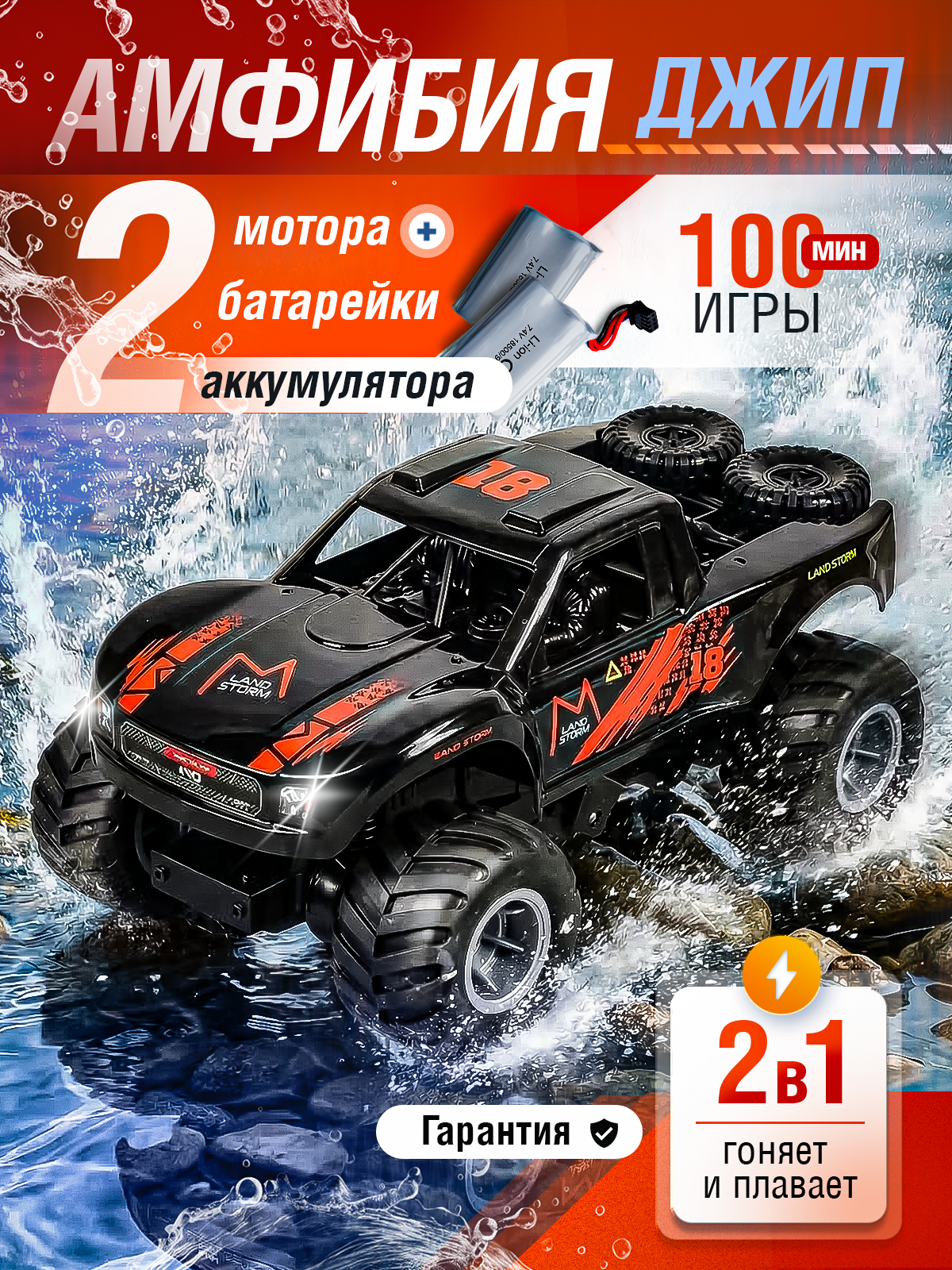 Изображение товара Автомобиль РУ MihokiToys Jeep Вездеход 4х4 Изображение товара Автомобиль РУ MihokiToys Jeep Вездеход 4х4
