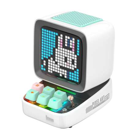 Беспроводная колонка DIVOOM портативная Ditoo Pro белая с пиксельным LED-дисплеем