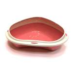 Туалет для кошек Lilli Pet угловой М Розовый 20-5381