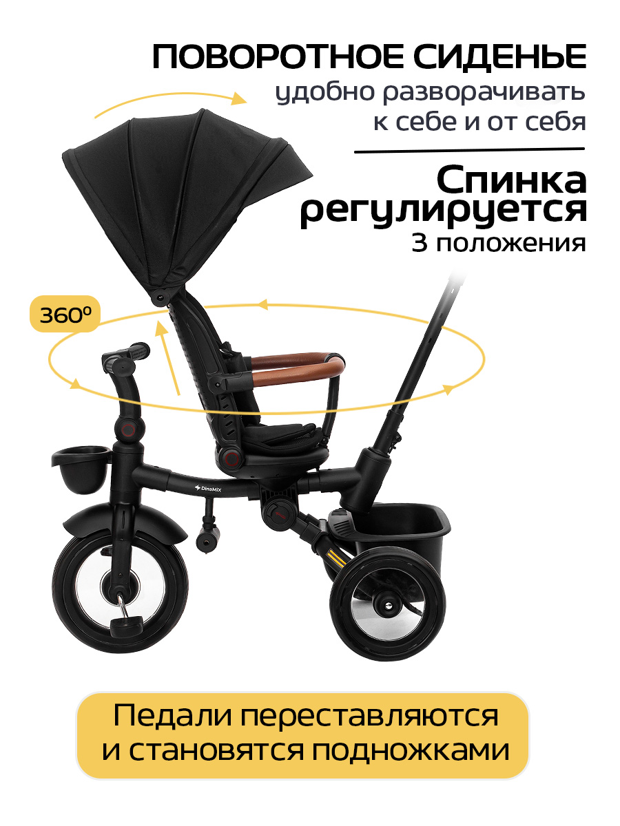Трехколесный велосипед DinaMiX 10 дюймов - фото 5