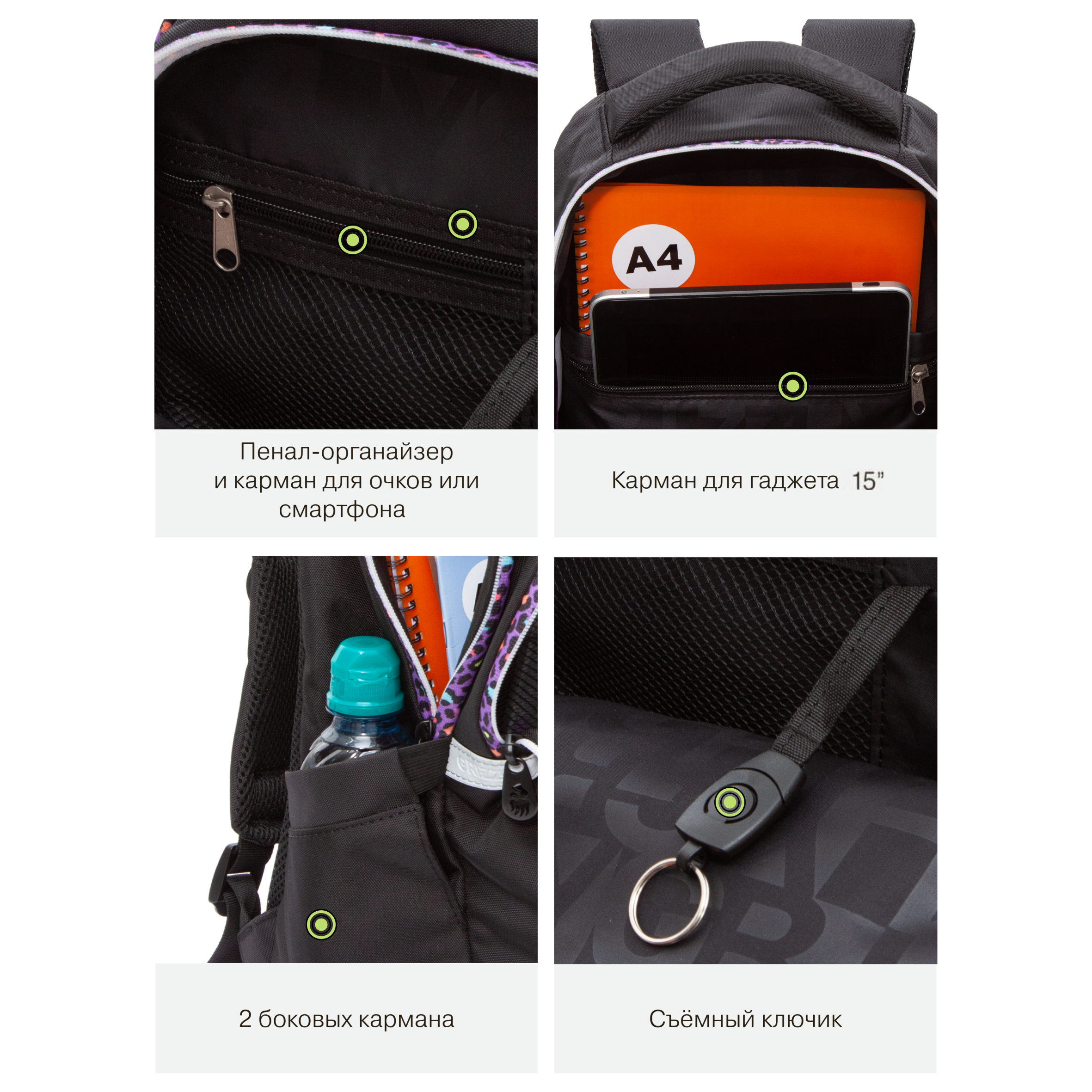 Рюкзак Grizzly для девочки - фото 11