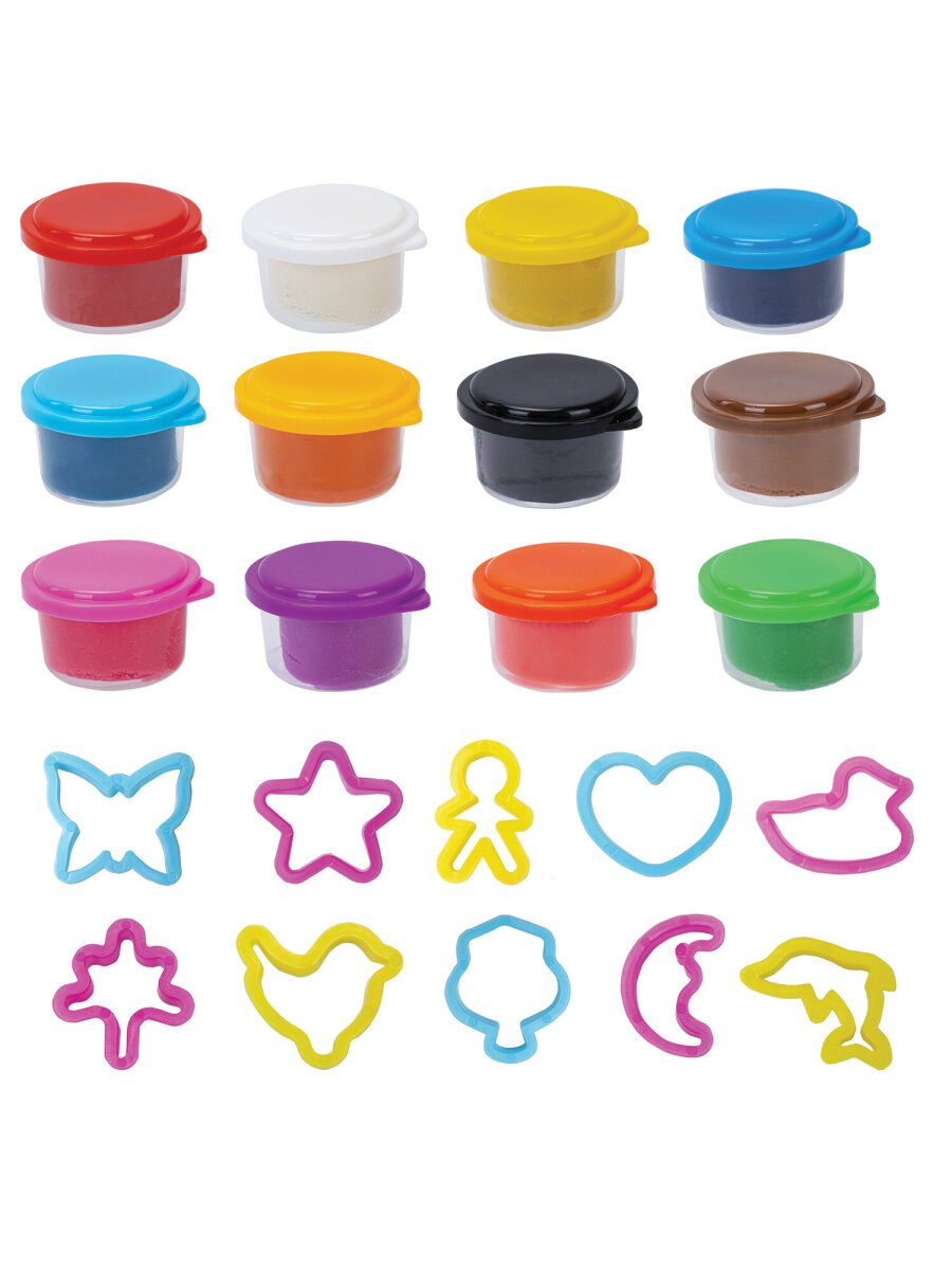 Тесто для лепки BAMBOX с формочками 12 цв. - фото 2