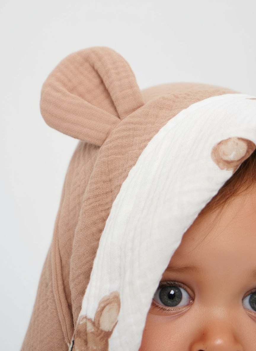 Полотенце Loo-Loo мишкиушки 95 x 95 см 1 шт. - фото 3