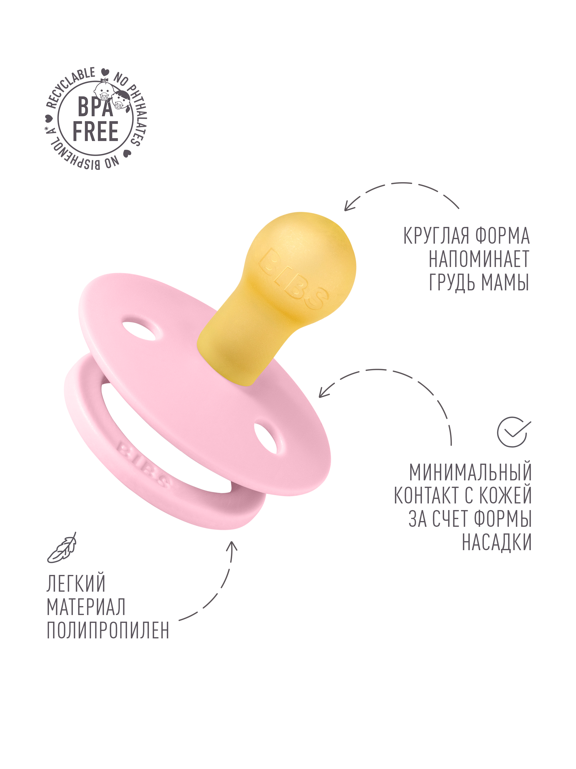 Пустышка BIBS латекс классическая от 0 мес. - фото 3