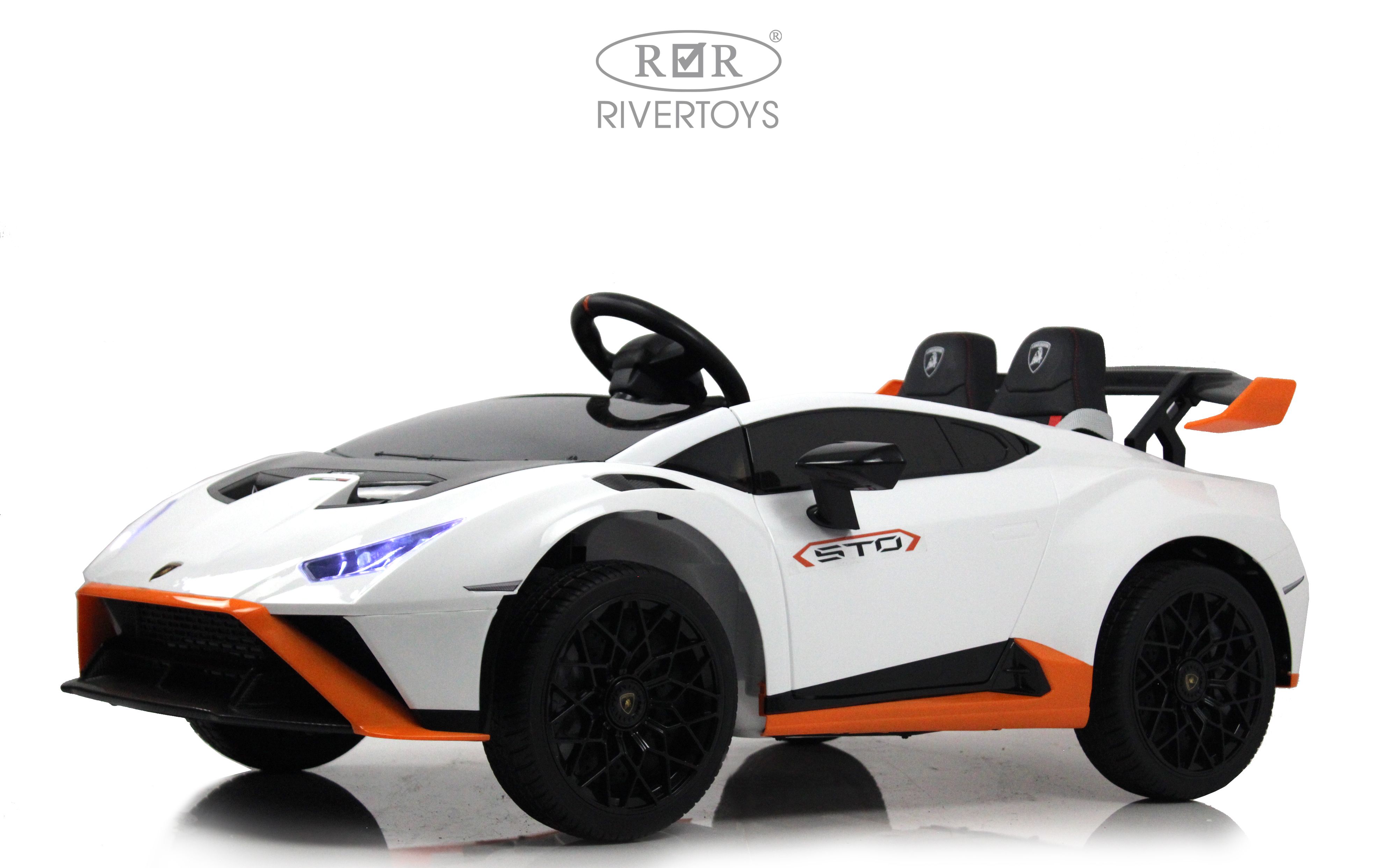 Электромобиль RIVERTOYS Lamborghini E888EE-WHITE С пультом ДУ - фото 11