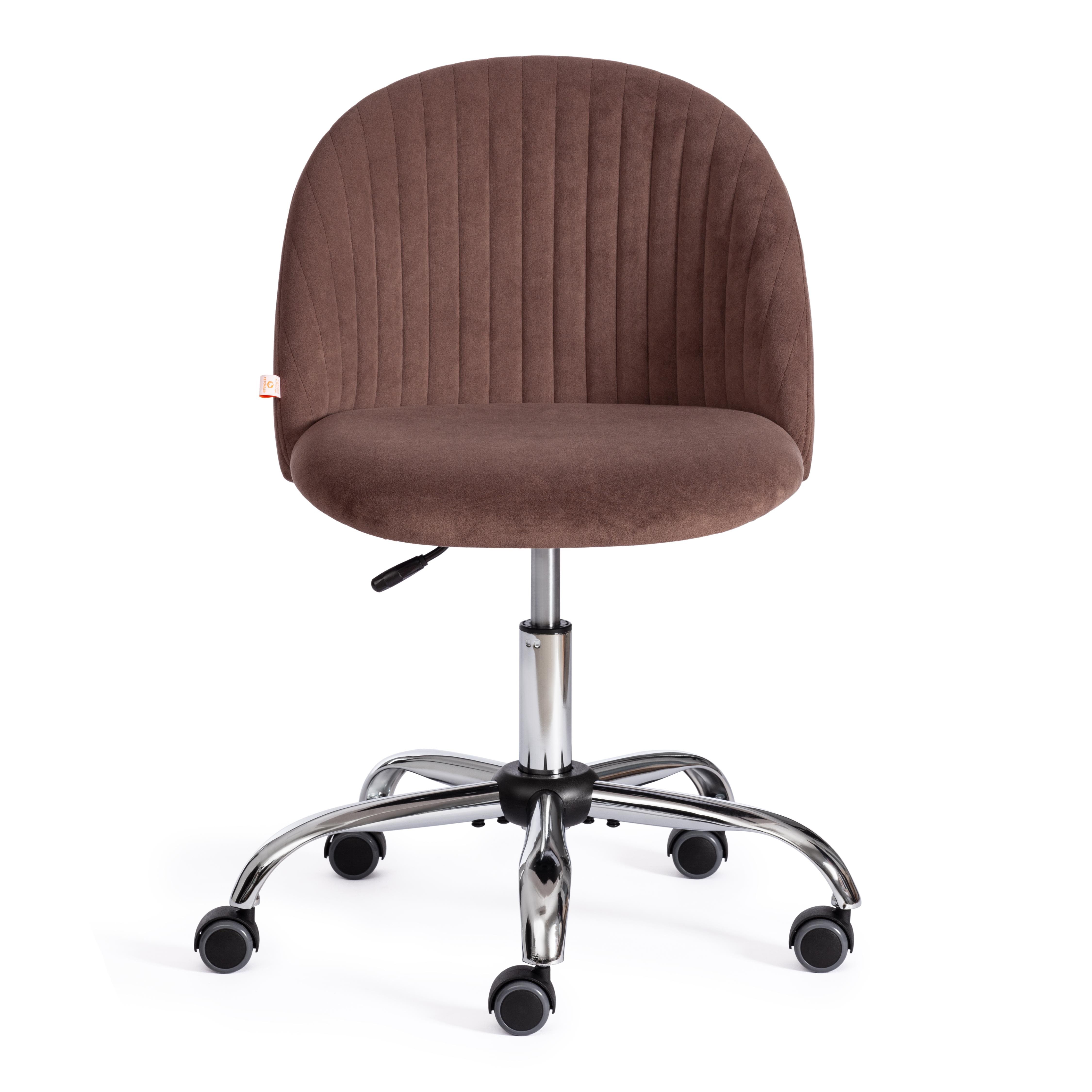 Компьютерное кресло TETCHAIR Мелоди флок коричневый - фото 6