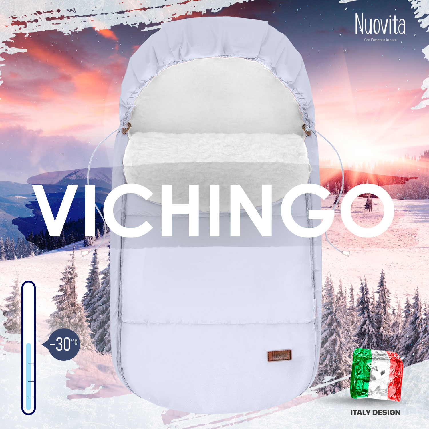 Конверт в коляску Nuovita Vichingo Bianco - фото 5