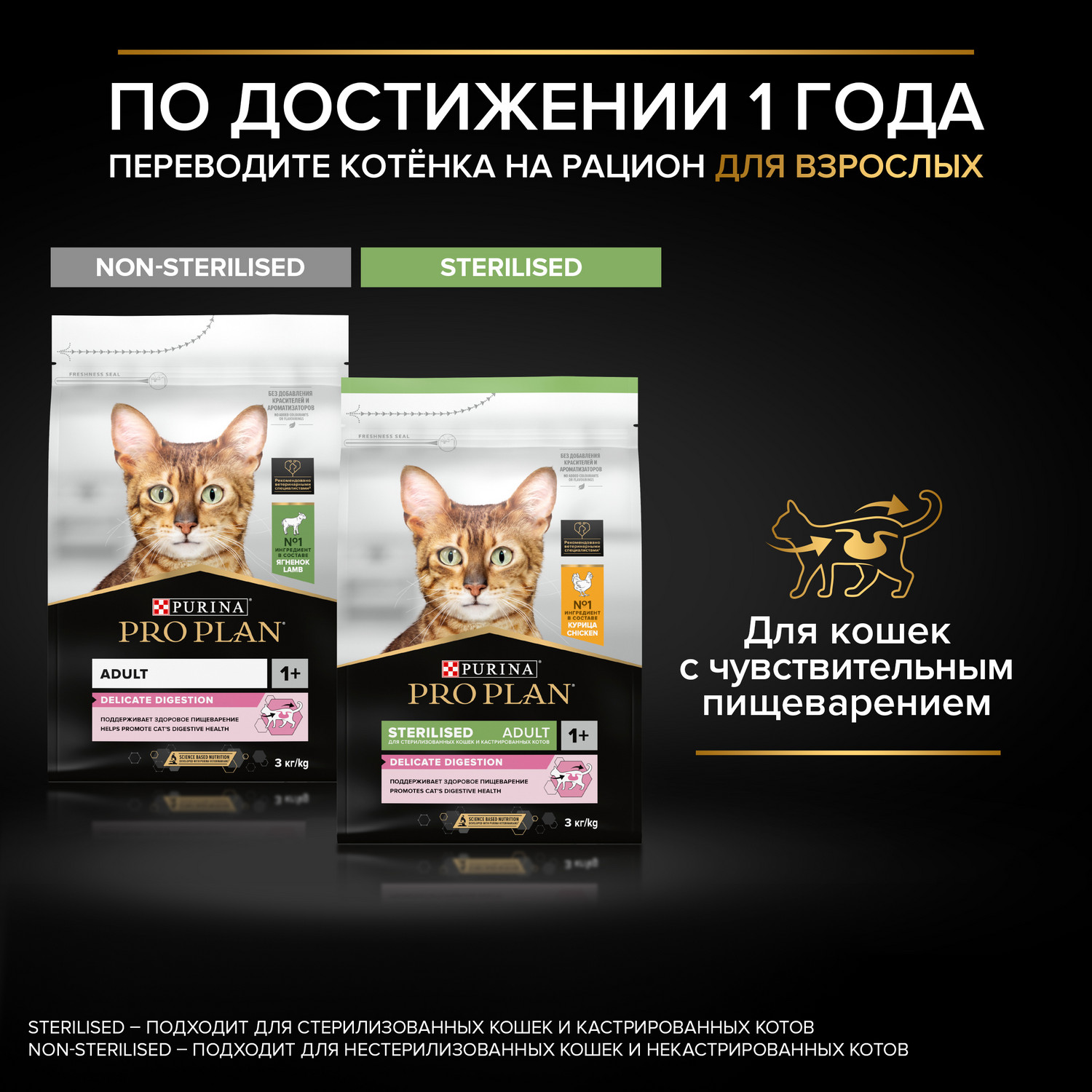 Корм сухой для котят PRO PLAN 1.5кг с индейкой при чувствительном пищеварении - фото 12