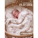 Плед Baby Nice Зайки велсофт 100 x 150 см