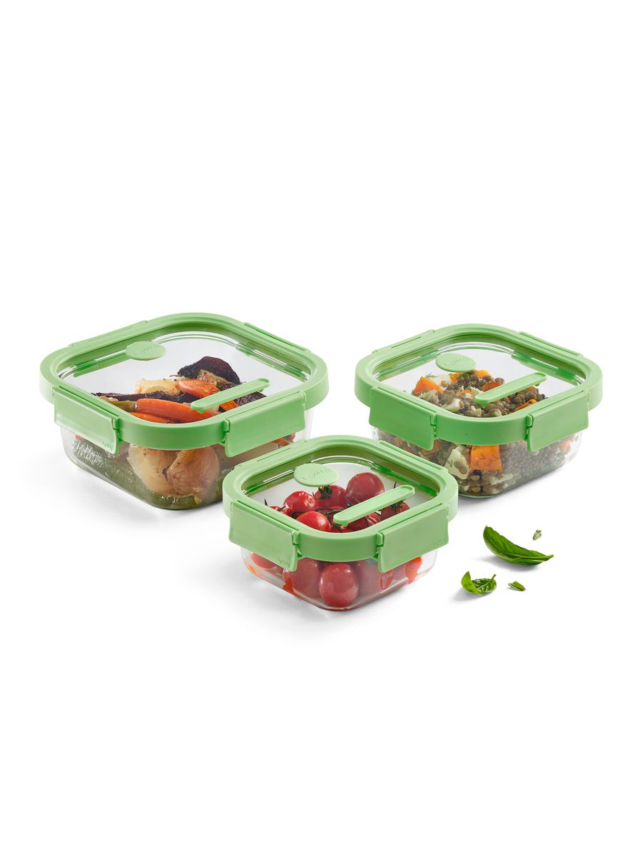 Набор стеклянных контейнеров LEKUE At Home 3 предмета - фото 3