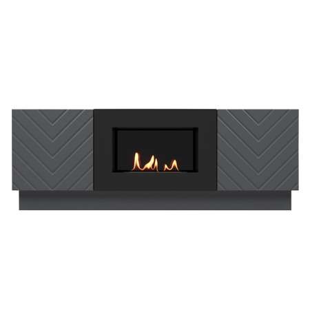 Тумба с биокамином Firelight BFP/P-1400V графит